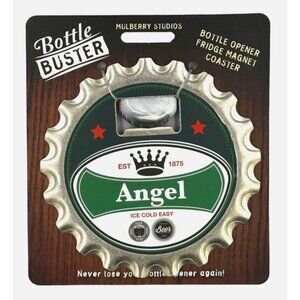 Angel Bottle Buster Bottle Opener Fridge Magnet Coaster Pre-Personalized